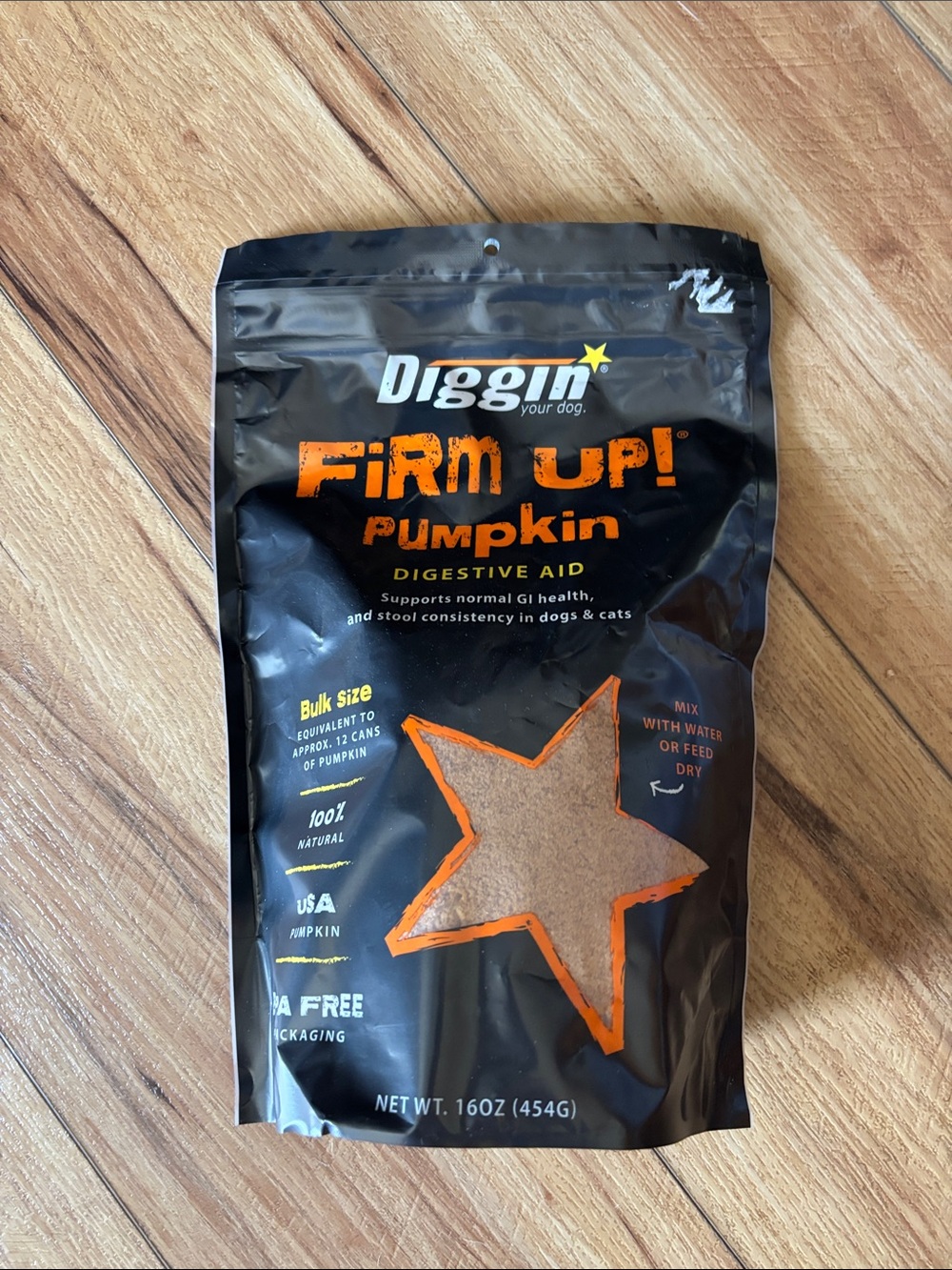 Firm Up! Pumpkin Digestive Aid for Dogs - Black & Orange